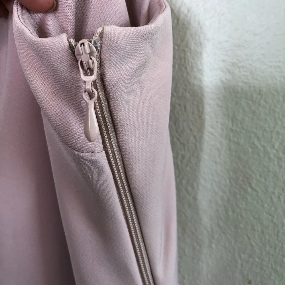 Show Me Your Mumu Pink Barcelona Bow Sleeves Ruffle Hem Gown Medium - Picture 6 of 9